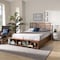 Baxton Studio Milana Ash Walnut Wood 4-Drawer Queen Size Platform Storage Bed 173-9423-10669 - alternate 8